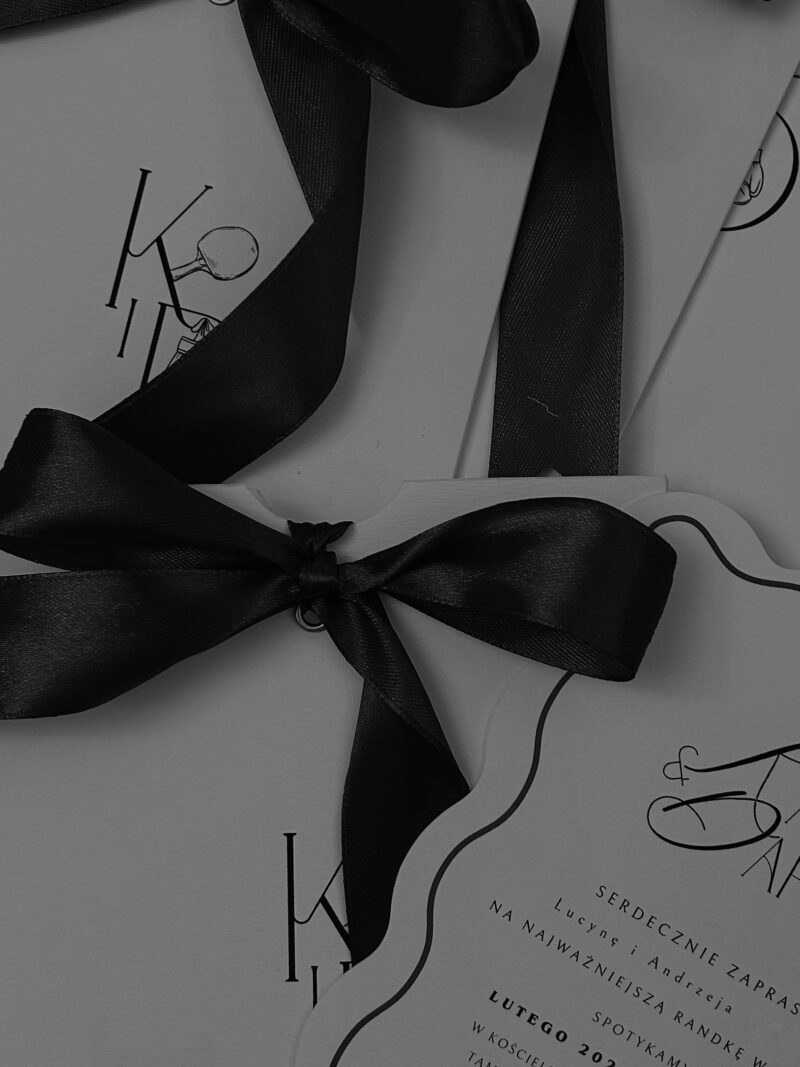 Zaproszenie ślubne własny projekt