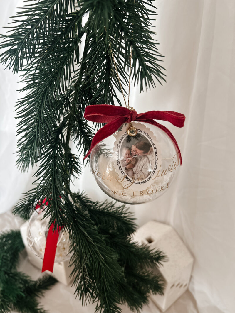 Personalizowana bombka ze zdjęciem Christmas Time