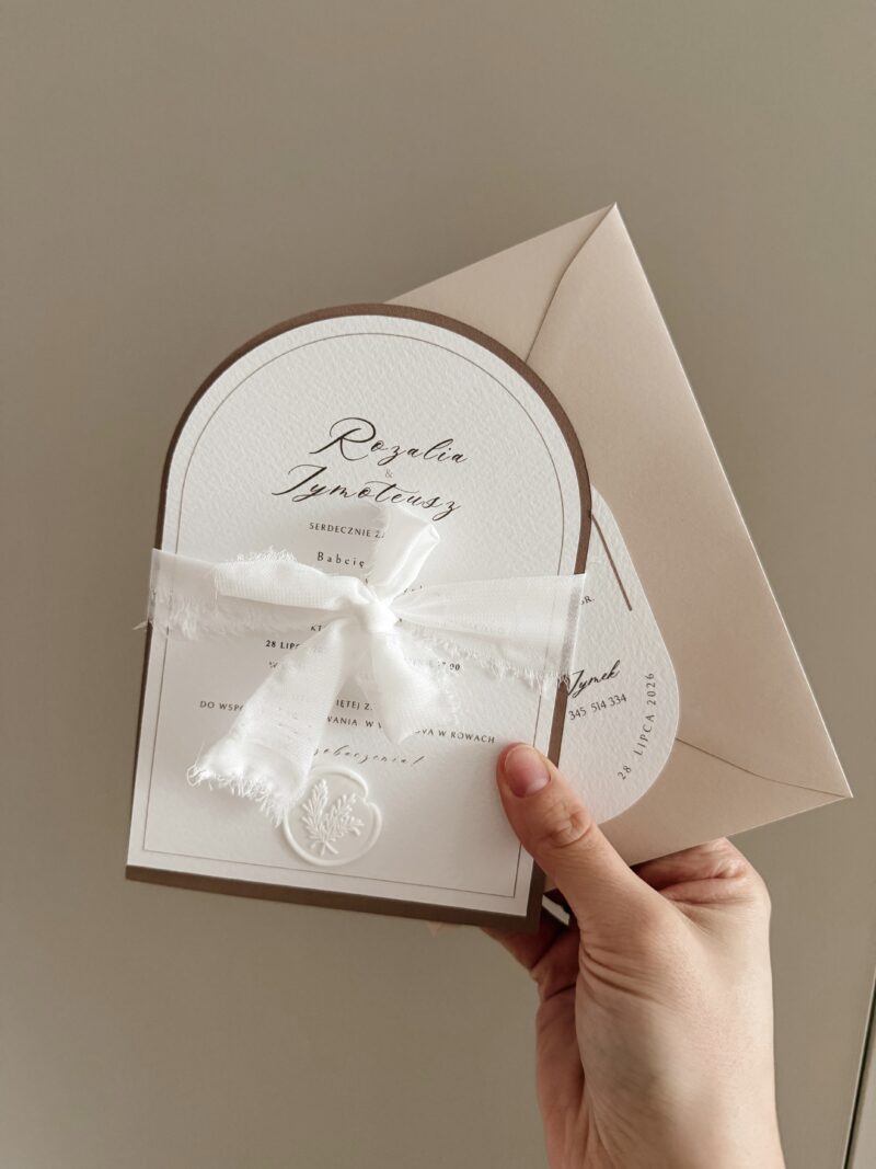 Zaproszenie ślubne Classy