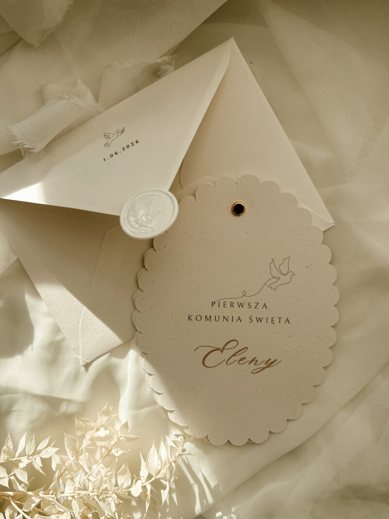 Zaproszenie na I Komunię/ Chrzest Elena