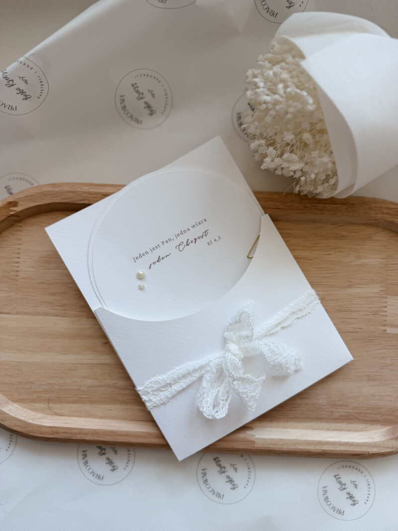 Zaproszenie na Chrzest Święty "Pure love"